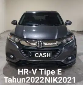 HR-V E Beli+Surat+Pakai 2022 Km15rbRecord NIK 2021 Tgn1NonPT Honda HRV