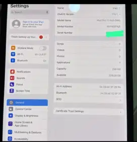iPad M4 Pro 256GB 11 WiFi only