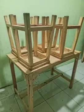 Meja set kursi jati belanda