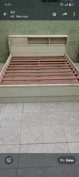 Dijual dipan jati ukuran 160x200 bahan kayu jati Kalimantan KW1