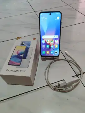Redmi Note 10 5G Ram 8/128Gb, Fullset Mulus Minus ada whitespot tipis