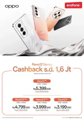 OPPO RENO 12 SERIES STOK TERBATAS