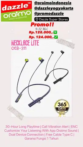 Oraimo NeckLace Lite