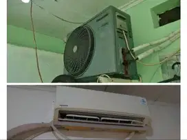 AC panasonic 3/4pk orisinil normal dingin plus pasang