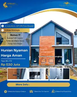 Promo DP 0% Rumah Strategis Dekat Stasiun Cilebut