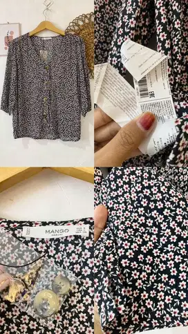 Kemeja cewek motif bunga