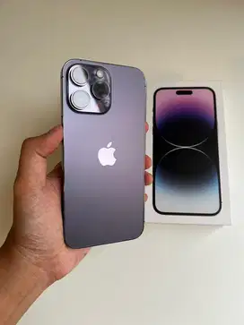 iPhone 14 Promax 256gb Deep Purple iBox / Mulus Like new / Fullset ori