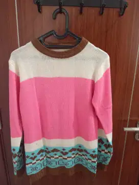 Sweater Wanita Warna Pink