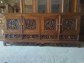 Buffet tv Palembang 2 meter kayu jati asli