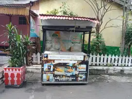 Gerobak es  coklat murmer
