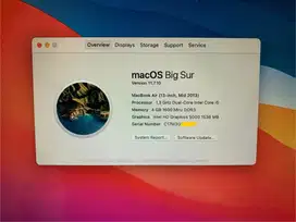 MacBook Air 13 inch 2014
