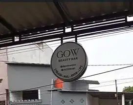 neon box bulat depan belakang