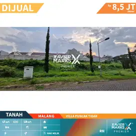 Dijual Tanah Kavling  Dekat Elpico di Villa Puncak Tidar Malang