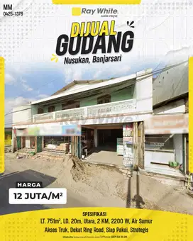 Dijual Gudan/Ruko 2 Lantai di Jl. A. Yani, Banjarsari, Solo