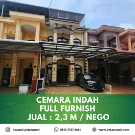 Rumah full furnish komplek cemara indah kota medan
