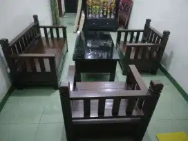 Kursi Meja Tamu Kayu Jati