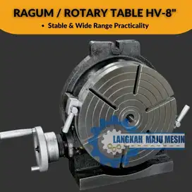 Ragum Rotary Table HV-8  / 8 inch Milling / Meja Putar Milling
