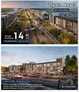 Ruko Catalonia Ruko terbaru di metland cibitung