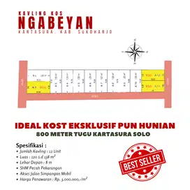 Cocok Kost pun Hunian Premium, SHM, Rp. 3Jt/m2