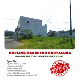 Kavling Hunian Strategis Dekat Kota Solo, SHM, Fasum Jalan Lebar