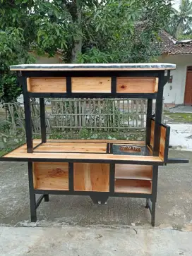 Gerobak Angkringan Bakso Mie Ayam PeceL Bubur Sate Martabak Ronde dlL