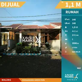 Dijual Rumah Murah Strategis di Pandanwangi Greenpark Malang
