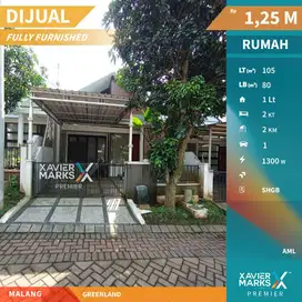 Dijual Rumah Full Furnish Super Nyaman di Greenland Malang