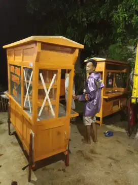 Gerobak Angkringan Bakso Mie Ayam PeceL Bubur Sate Martabak Ronde dlL