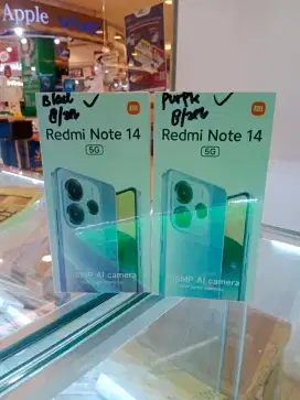 Xiaomi redmi note 14 5g 8/256 garansi resmi 1tahun