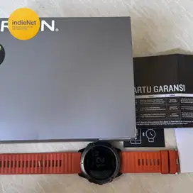 Barang langka : Garmin Fenix 6X Pro Solar Titanium - Fullset Original