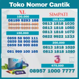 Nomor cantik Perdana