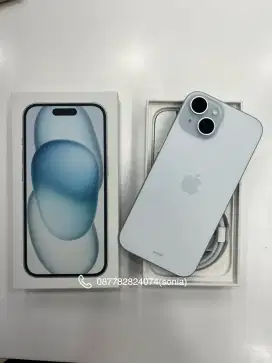 Cicilan 0% apple iPhone 15 128GB blue bebas 2 kali angsuran
