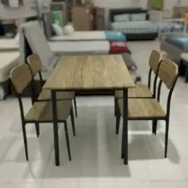 Meja makan hans dark oak