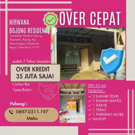 Over kredit rumah kpr jalan 7 tahun,dijual cepat tanpa perantara