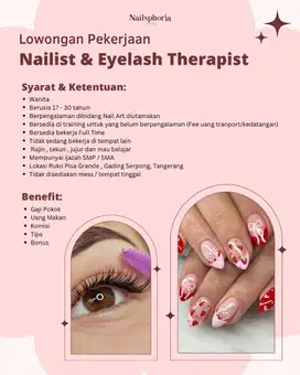 Lowongan Kerja Nail Art / Nail Artist / Nailist