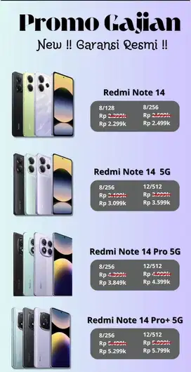 promo redmi note 14 series