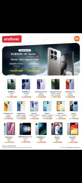 KREDIT HP XIAOMI BISA DP 0% SYARAT KTP AJA