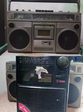 Radio tape jadul JOHNSON & TENS ( kondisi masih off / mati )