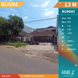 Dijual Rumah di Simpang Raya Langsep, Kota Malang