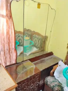 meja rias kayu jati