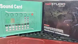 Alat live streaming Mic Condenser dan Souncard f998