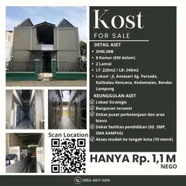 Dijual Kos-Kosan Lokasi Strategis di Kota Bandar Lampung