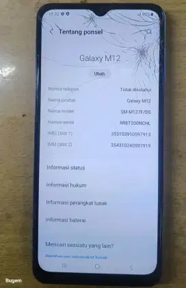 HP SAMSUNG M12 RAM 3/32,HP AJ,JUAL AP ADANYA.TOUCREN RETAK TAPI NORMAL