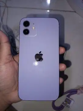 Iphone 12 Purple Ex Inter Kondisi Mulus