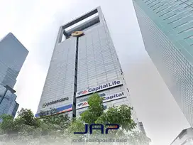 Sewa Kantor Sonatopas Tower 235 M2 Partisi Sudirman Dekat Halte Karet