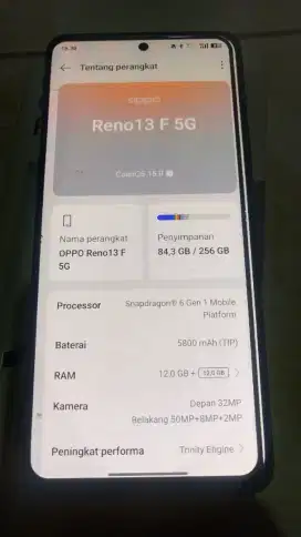 Kali minat HP Oppo Reno 13F 5G
Ram 12 gb + 12 gb Rom 256 Gb
Fullset