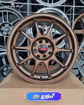 Velg Gio Terrebonne Ring 16 lebar 7 PCD. 4x100/114.3 Honda city, sigra