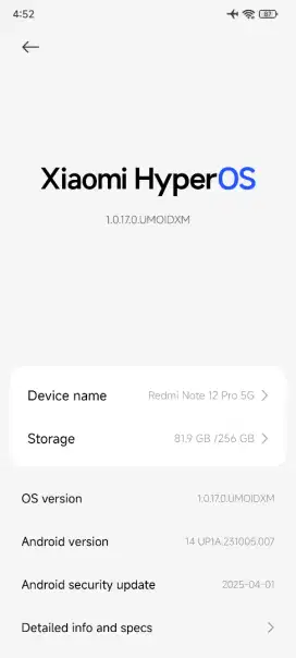 Redmi note 12 pro 5g