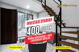 INVESTASI RUMAH 3 KT KONTRAKAN DEKAT TERMINAL PONDOK CABE 400 JUTAAN