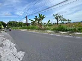 Dekat Kampus UNRIYO, Tanah Tepi aspal Lebar cocok Usaha atau Hunian